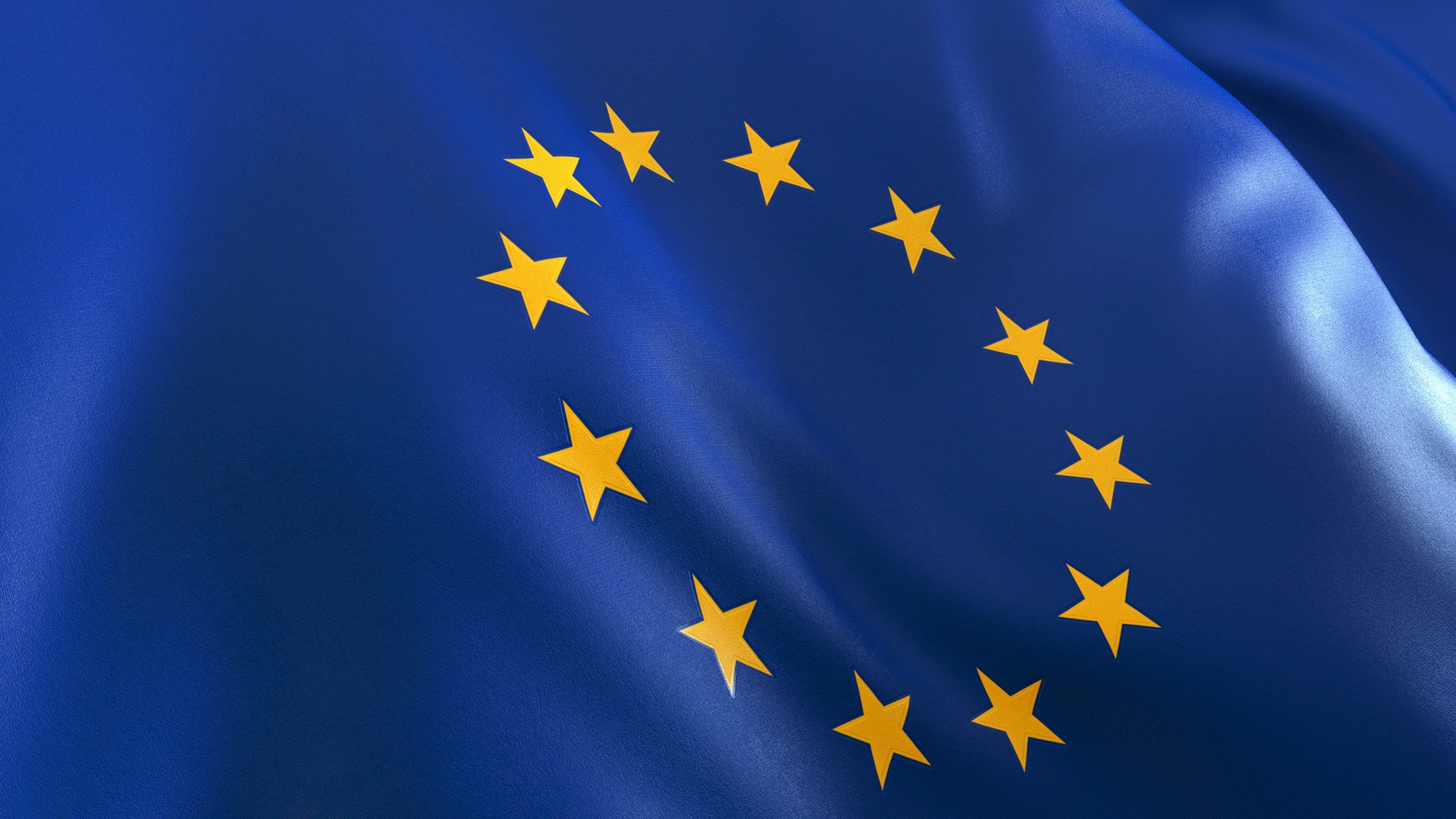 EU Flag Close-up