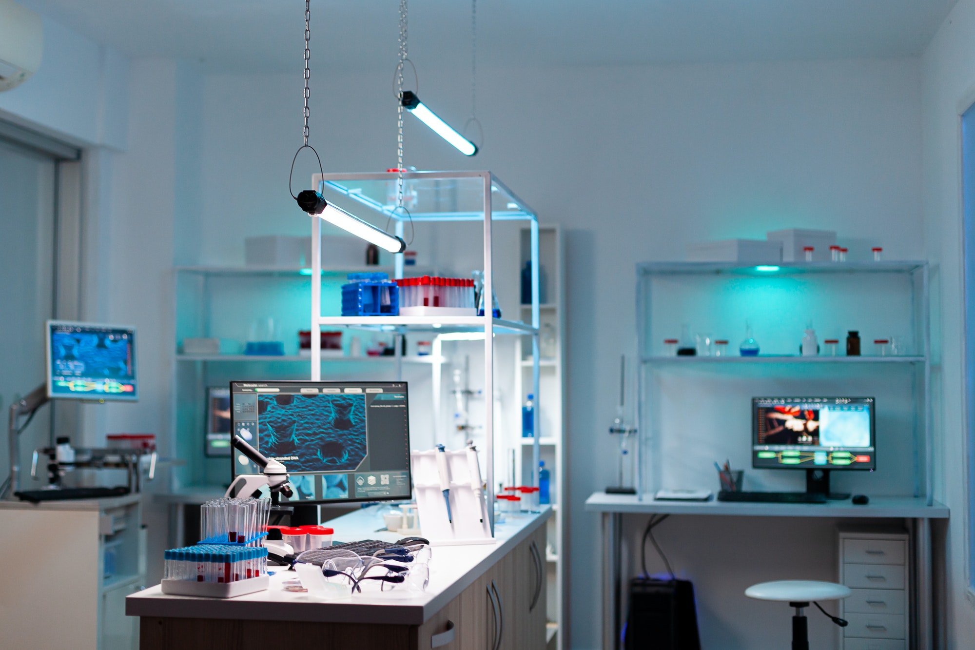 Modern laboratory for scientific research with professional equipment