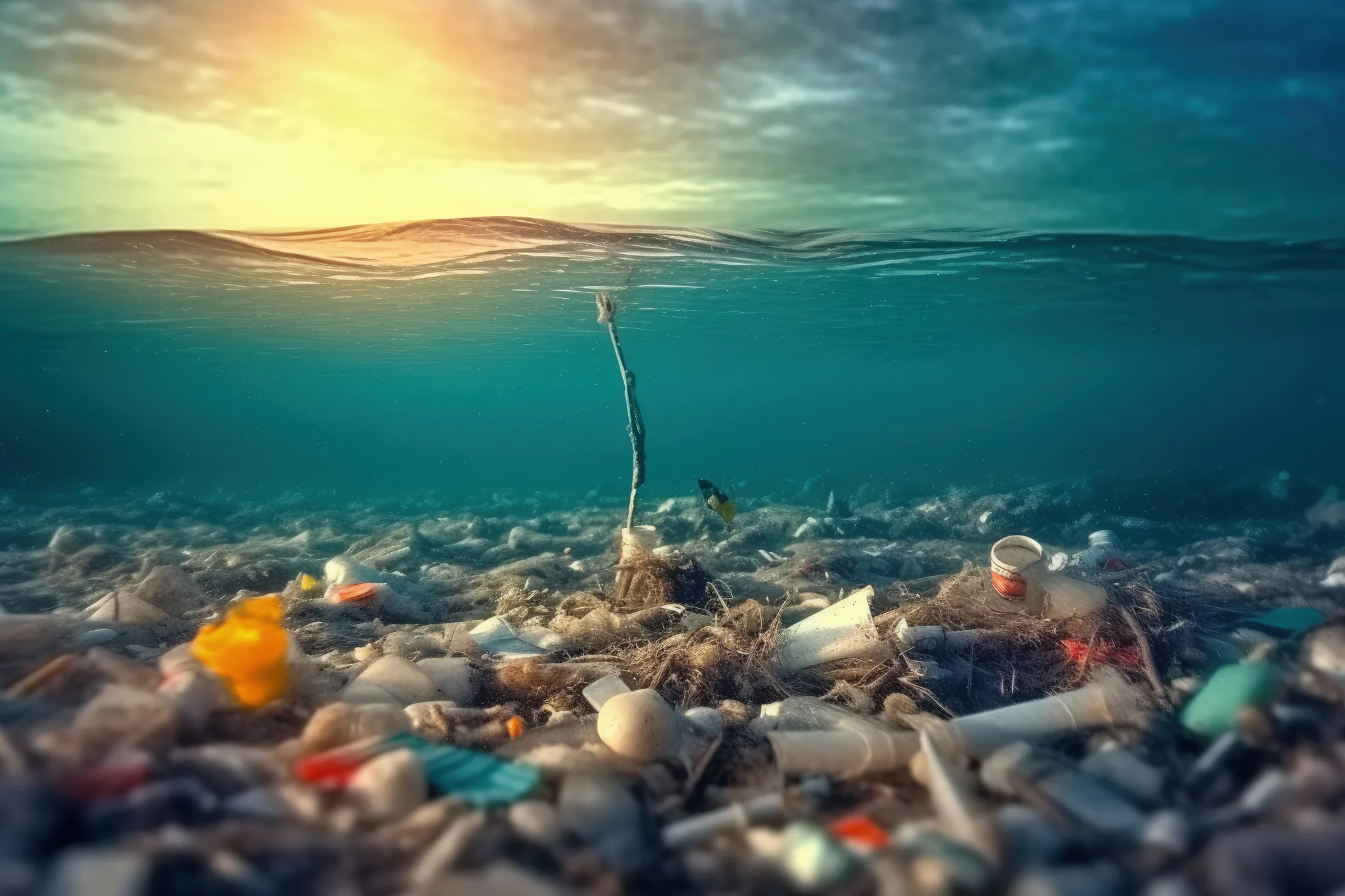 Zanieczyszczone morze